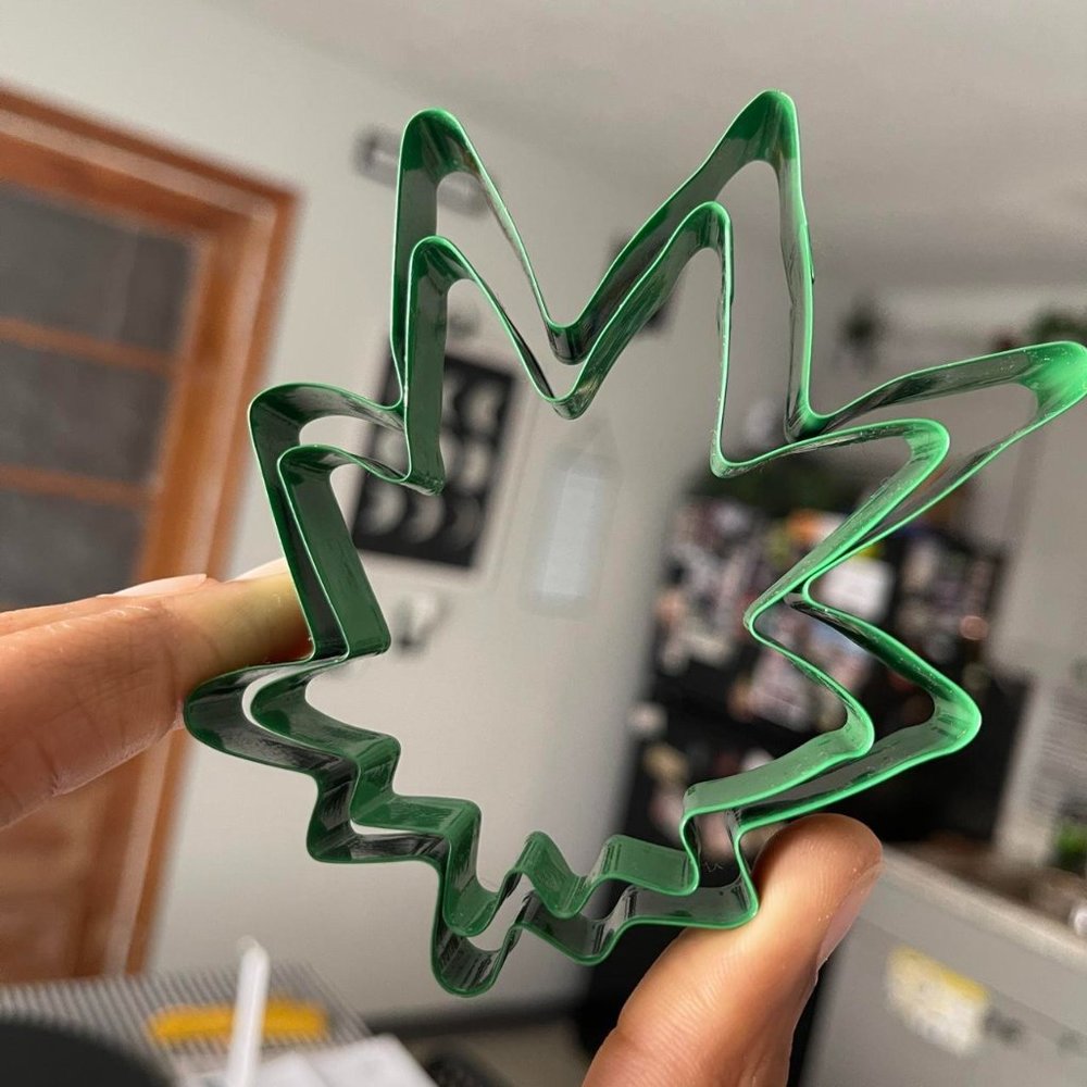 Urban Outfitters Hemp Leaf Cookie Cutter set